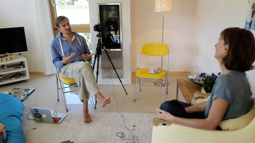 Andreas Proehl shooting interview in Austria.