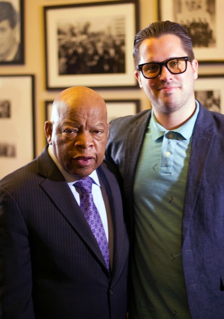 Brian Jenkins with Sen. John Lewis