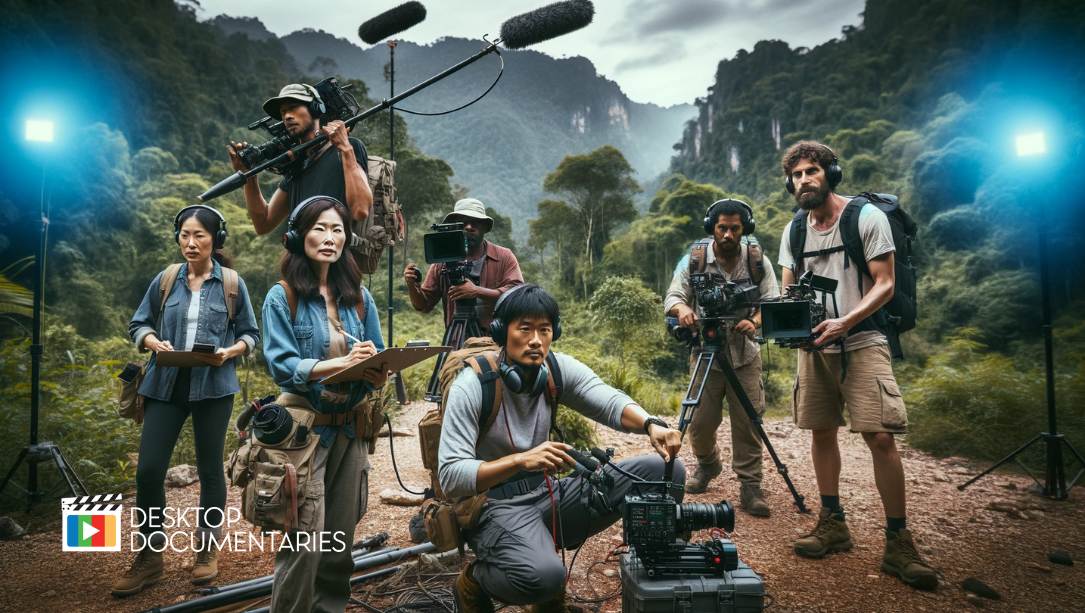 Documentary Crew Large Group