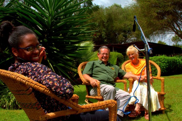 S'ambrosia Wasike filming in Kenya