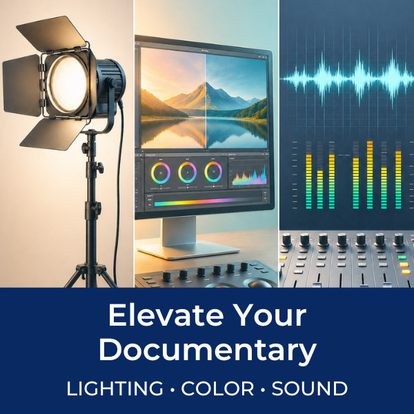Elevate Your Documentary: Lighting, Color and Sound course bundle