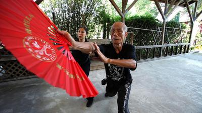 Grandmaster Chan and daughter Mimi Chan