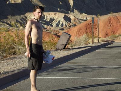 On our drive through the mountains