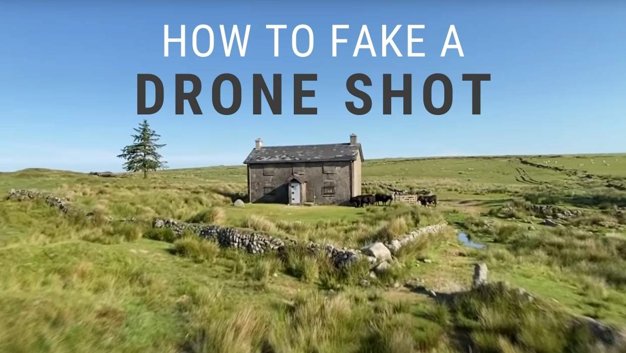 Want a drone shot and don't have a drone? This video explains how to fake a drone shot.
