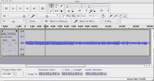 Recover Audio Files with Audacity